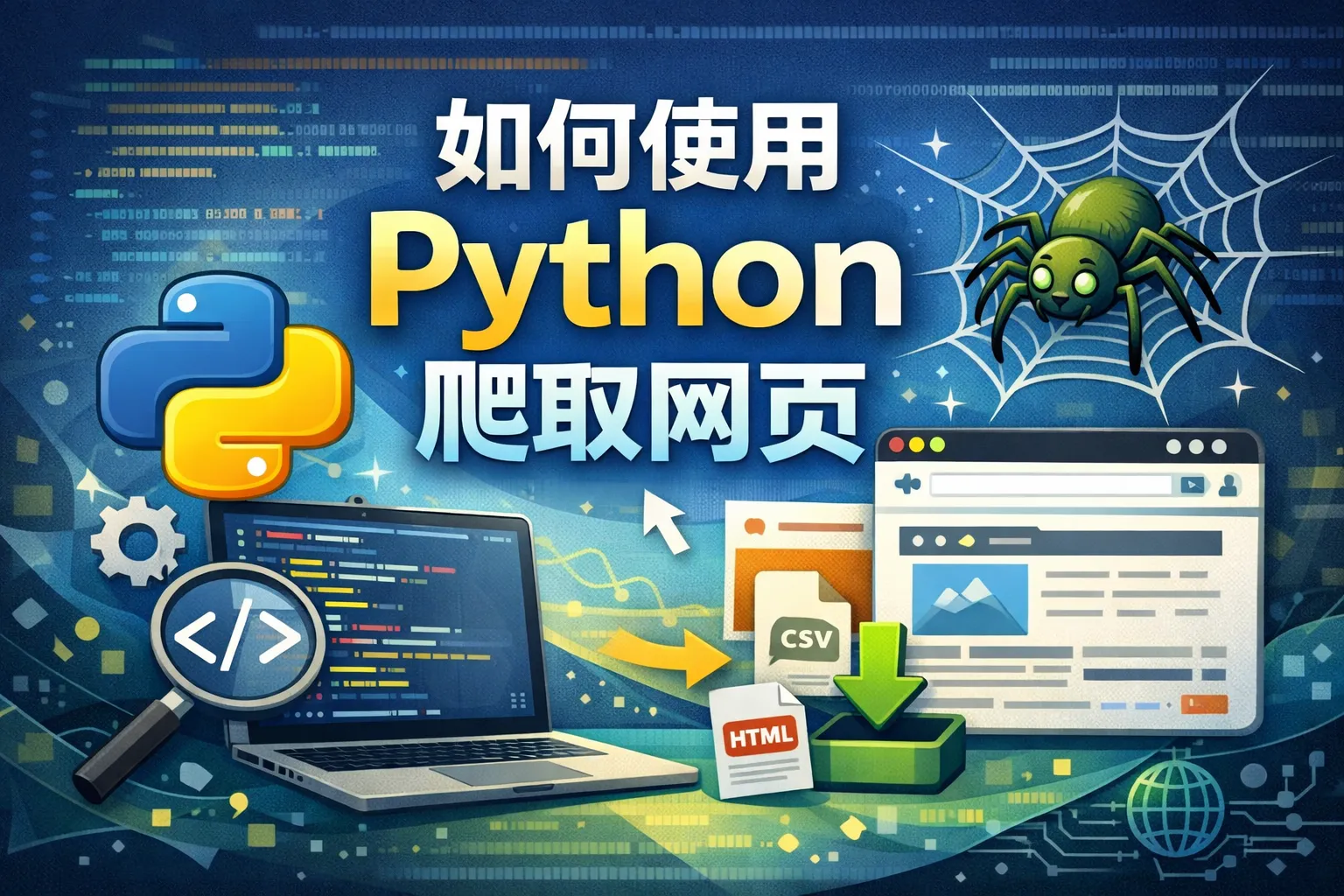 如何使用python爬取网页