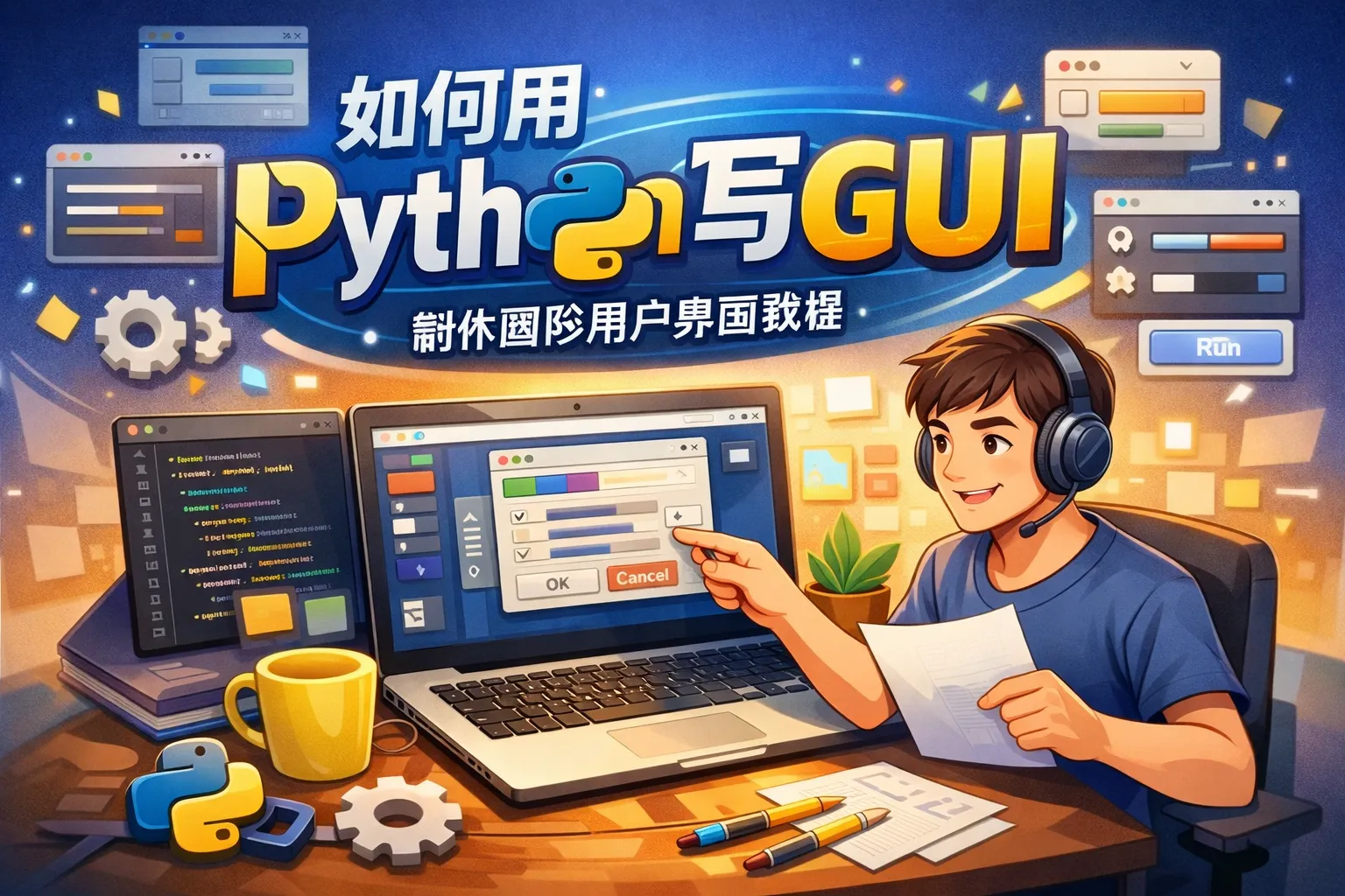 如何用python写gui