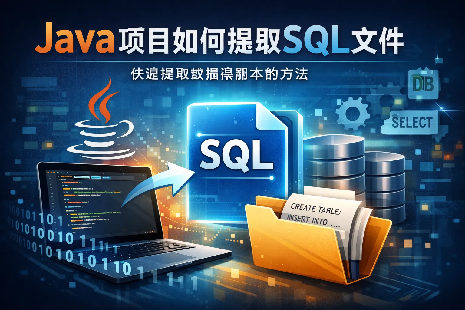 java项目如何提取sql文件
