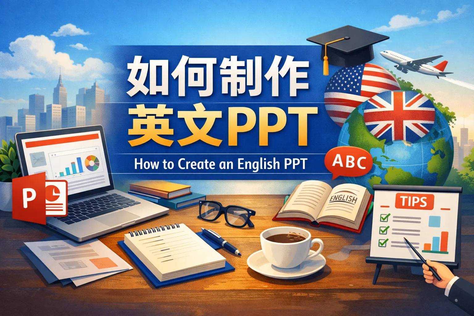 如何制作英文ppt
