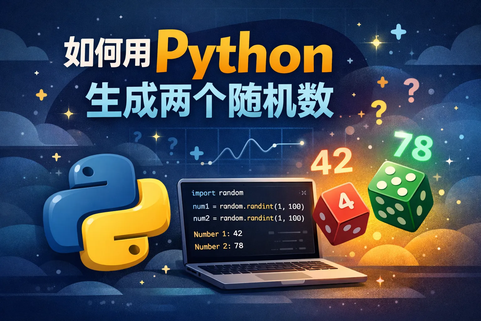 如何用Python生成两个随机数
