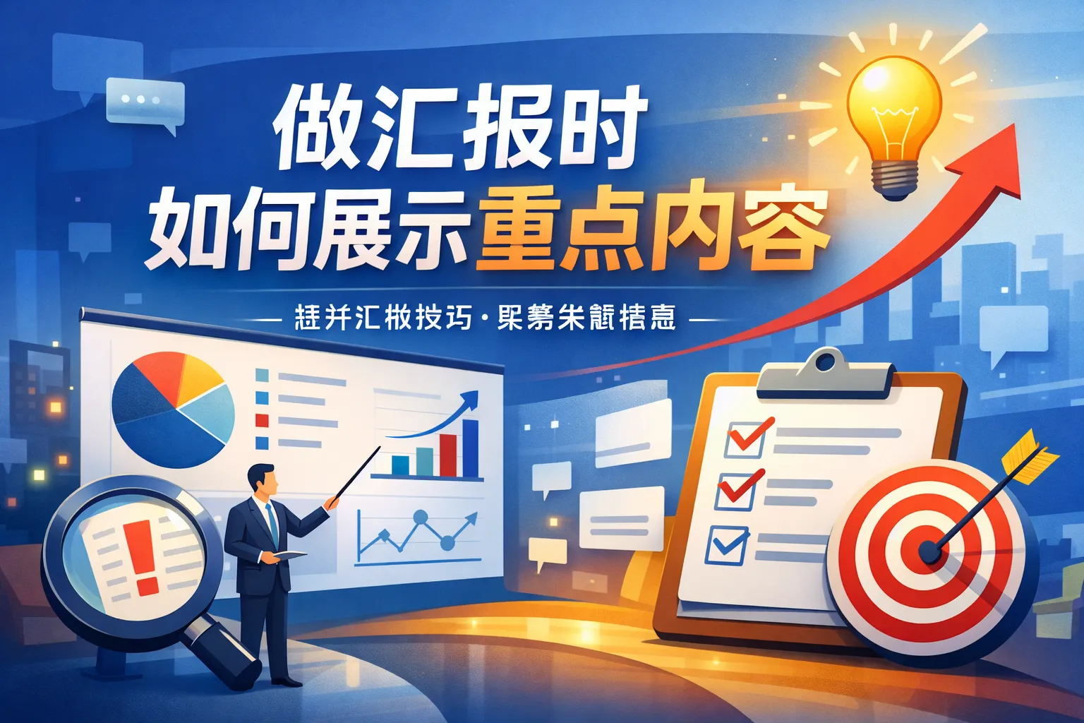 做汇报时如何展示重点内容