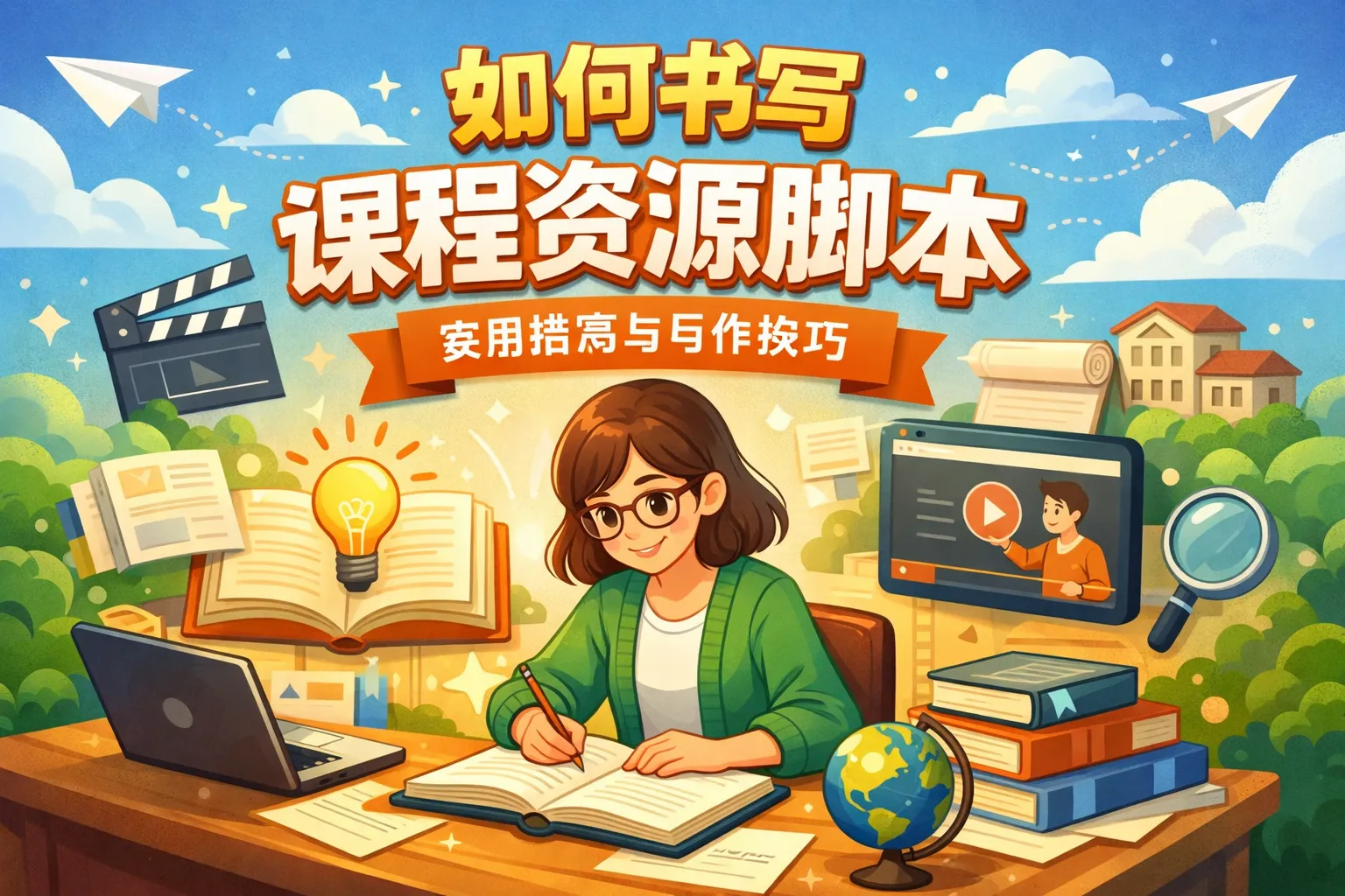 如何书写课程资源脚本