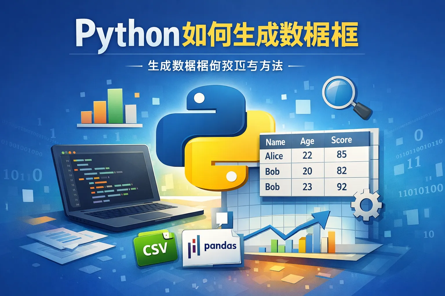 python如何生成数据框