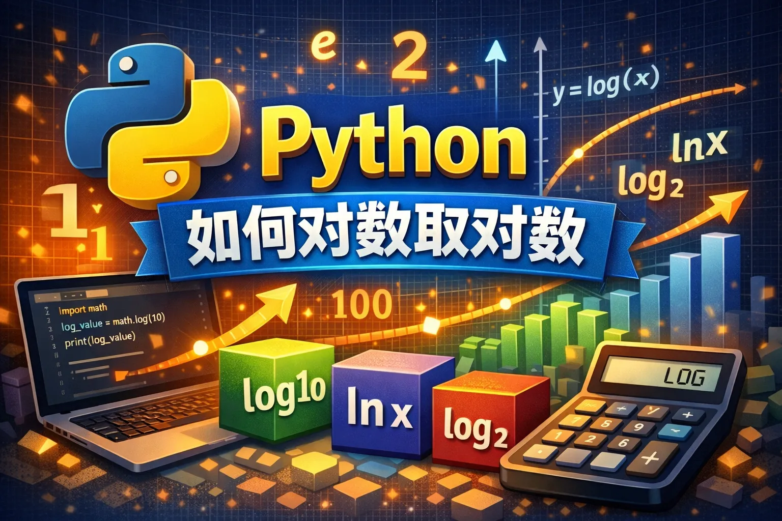 python 如何对数取对数