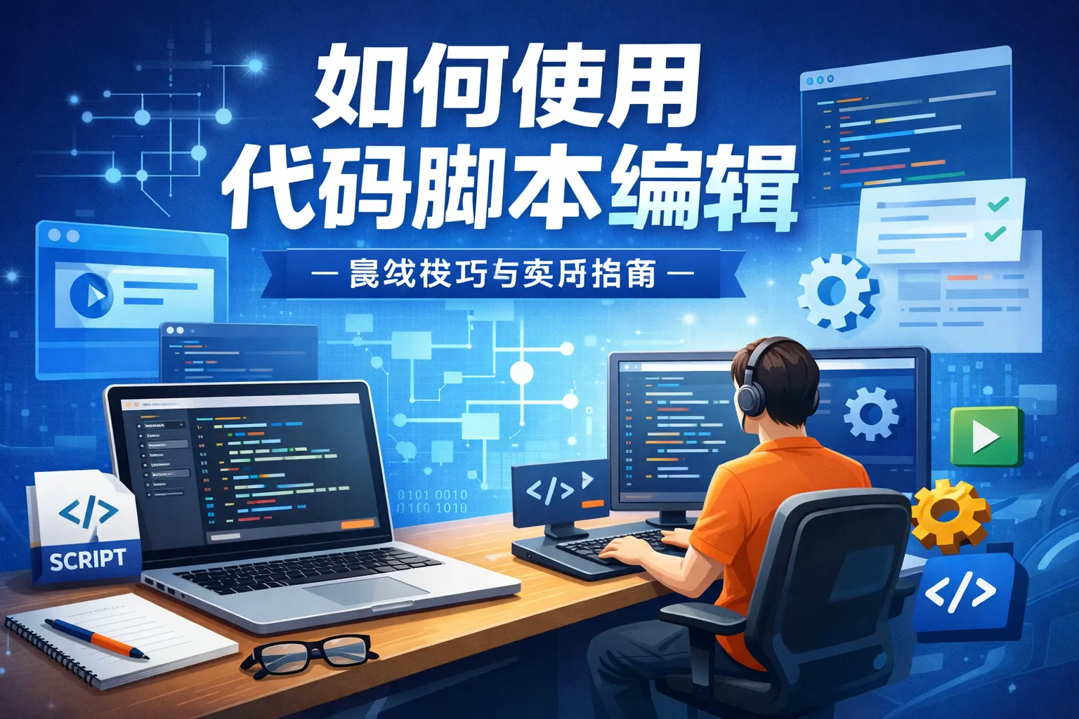 如何使用代码脚本编辑