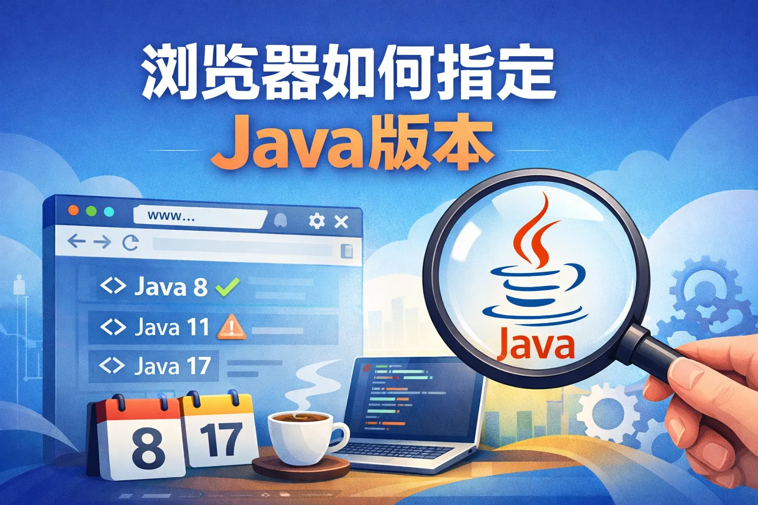 浏览器如何指定java版本