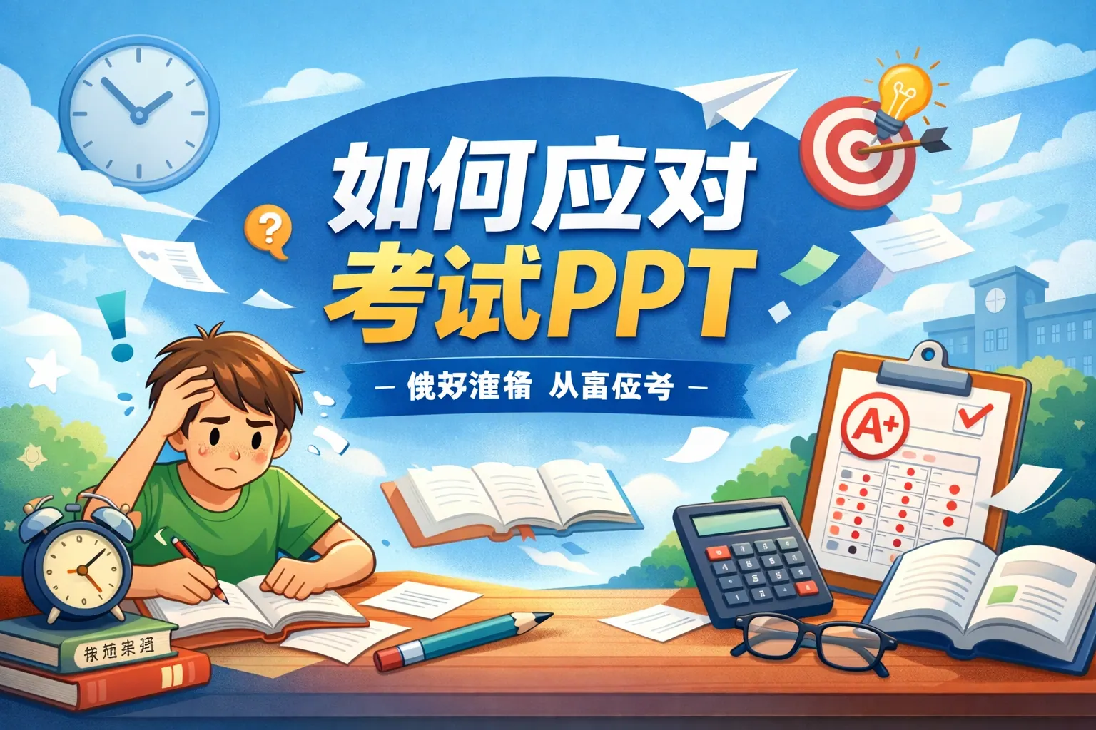 如何应对考试ppt