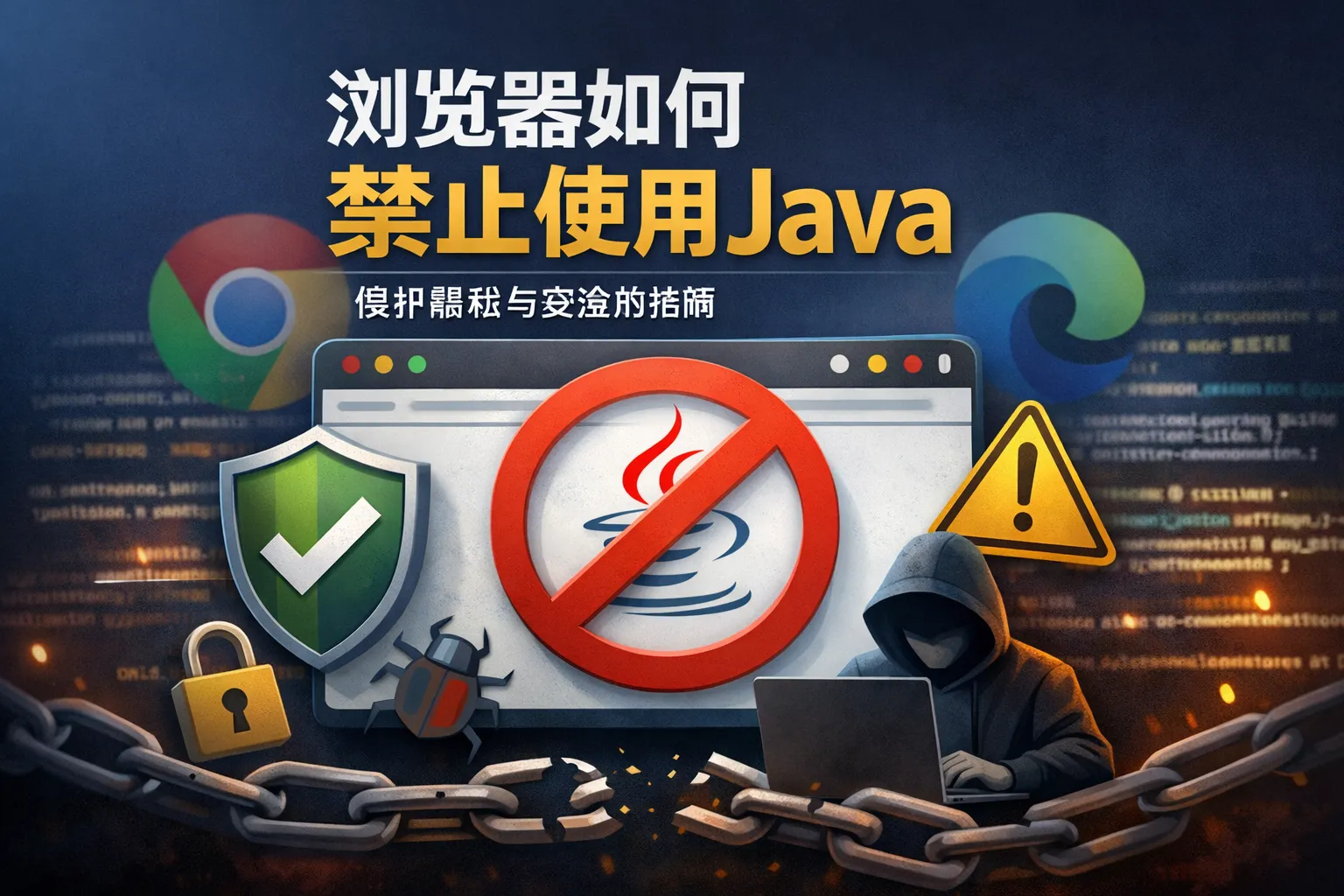 浏览器如何禁止使用java