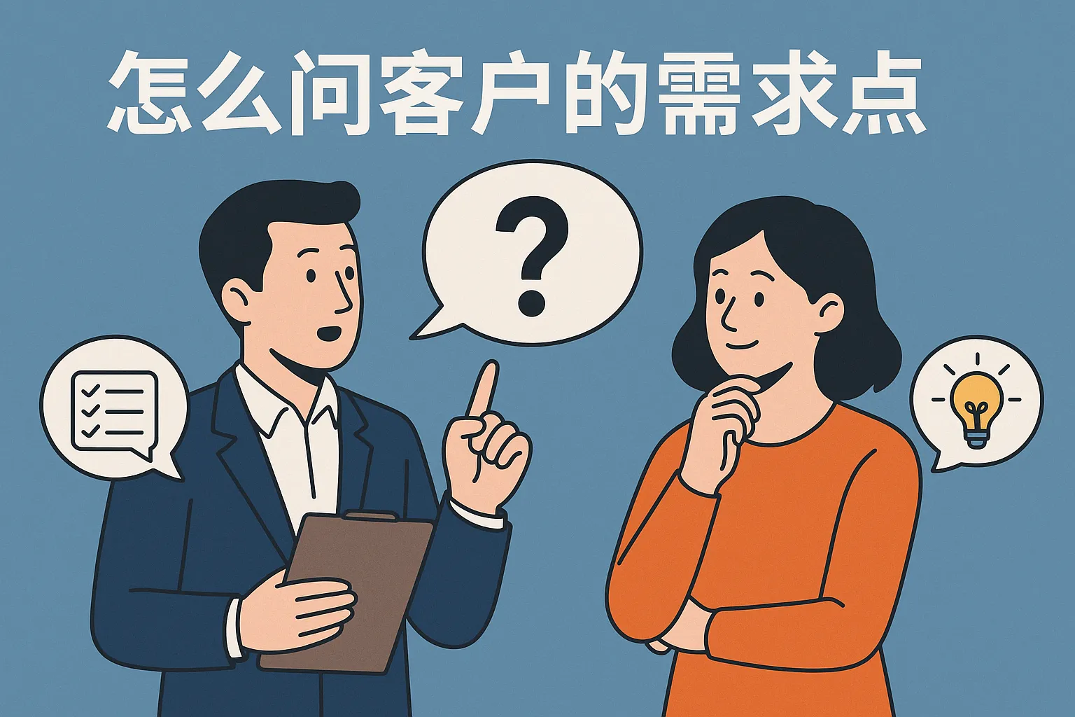 怎么问客户的需求点