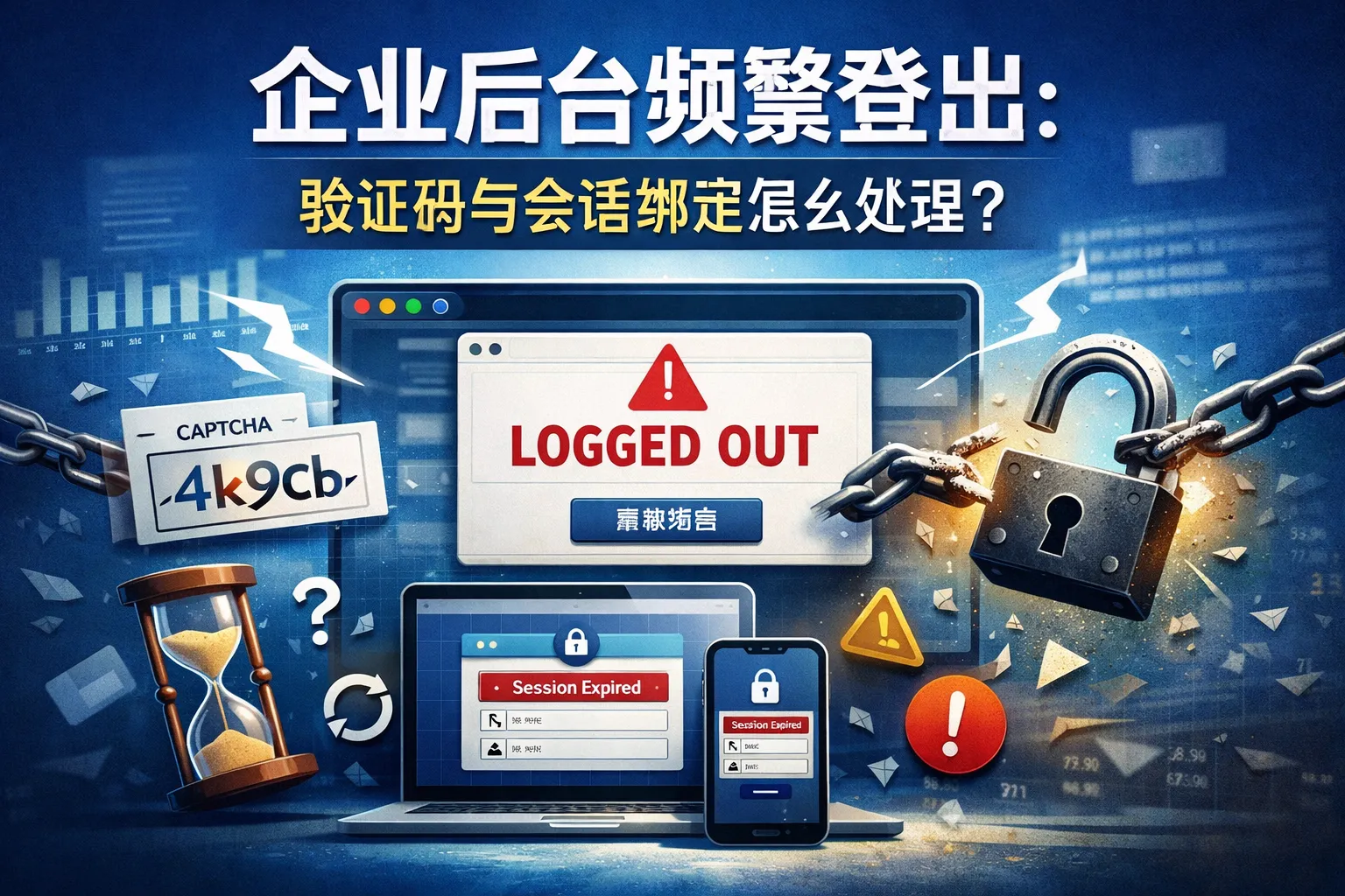 企业后台频繁登出:验证码与会话绑定怎么处理?