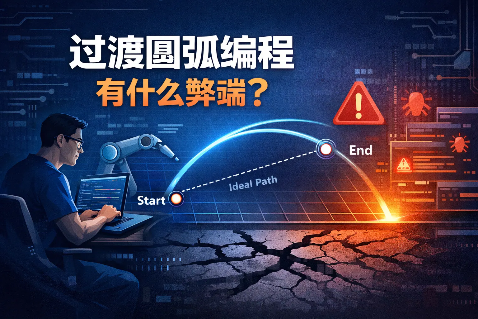 过渡圆弧编程有什么弊端
