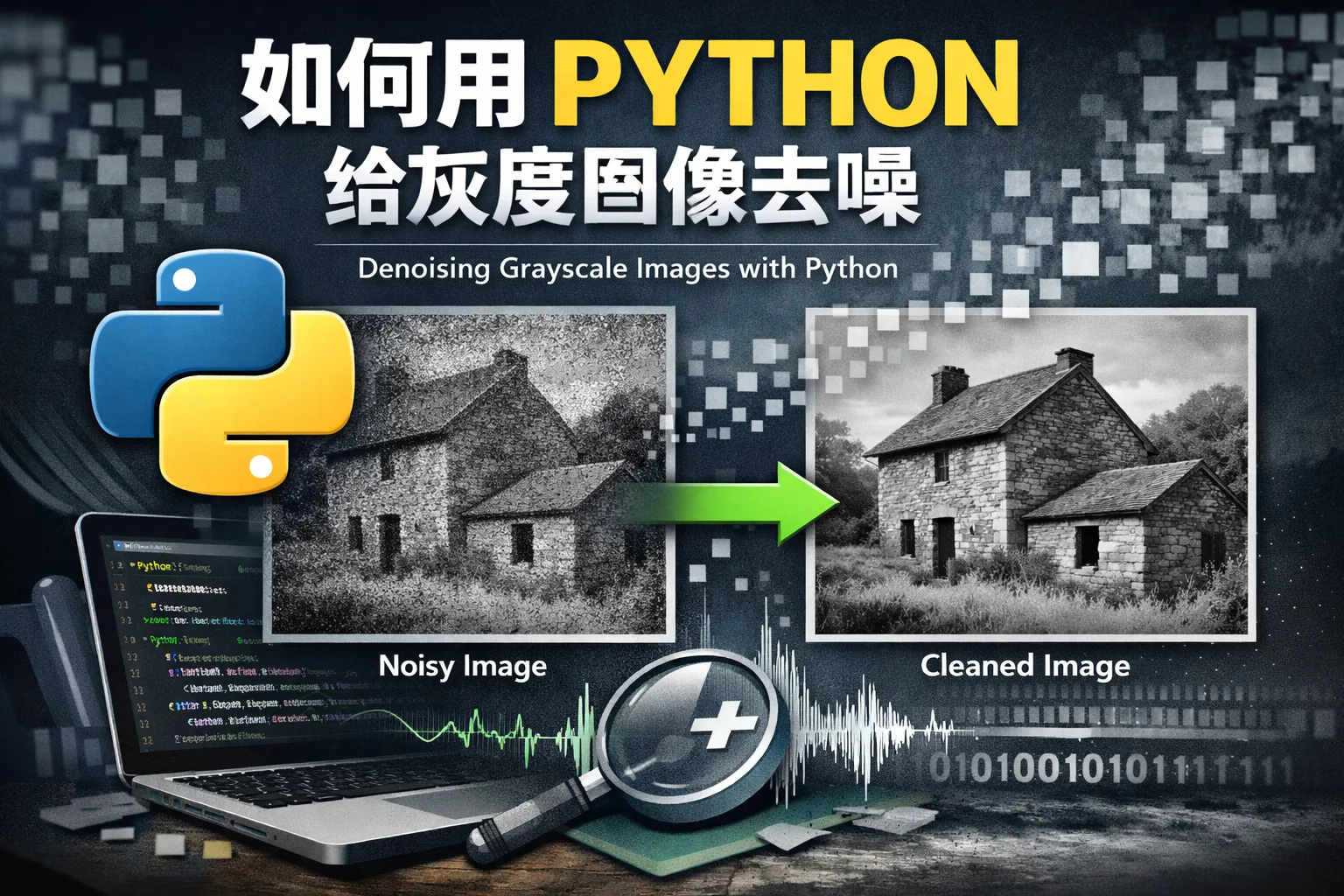 如何用PYTHON给灰度图像去噪