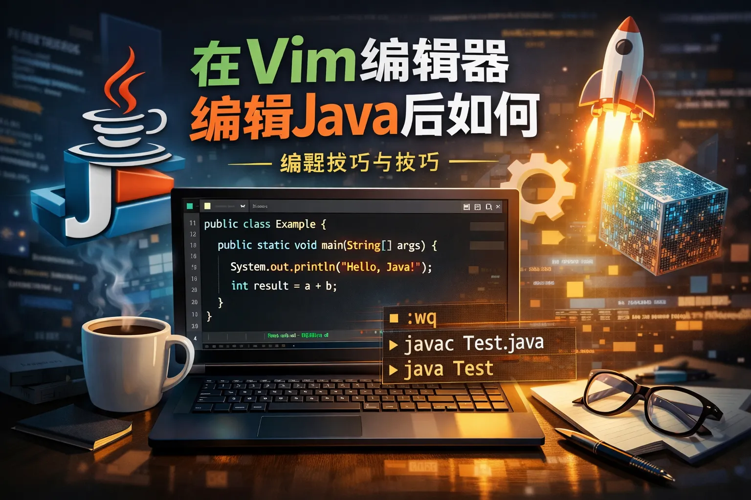 在vi编辑器编辑java后如何
