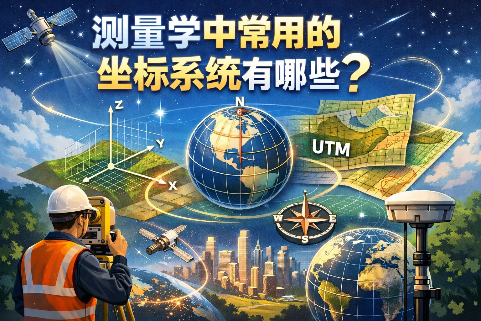 测量学中常用的坐标系统有哪些