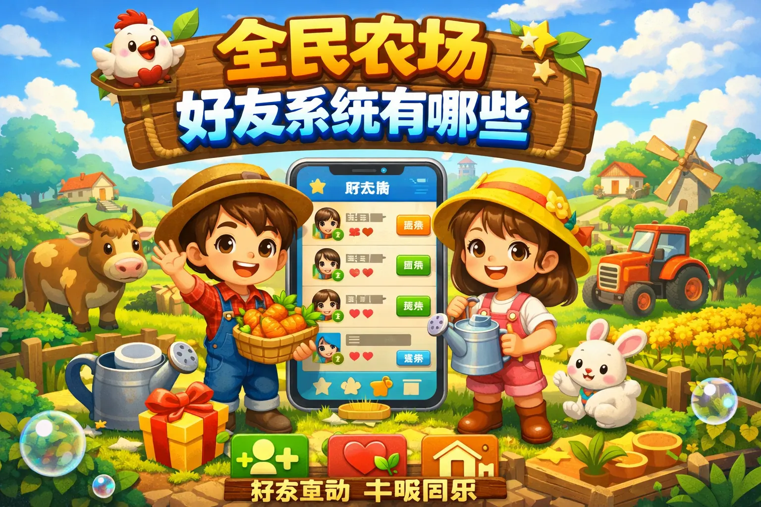 全民农场好友系统有哪些