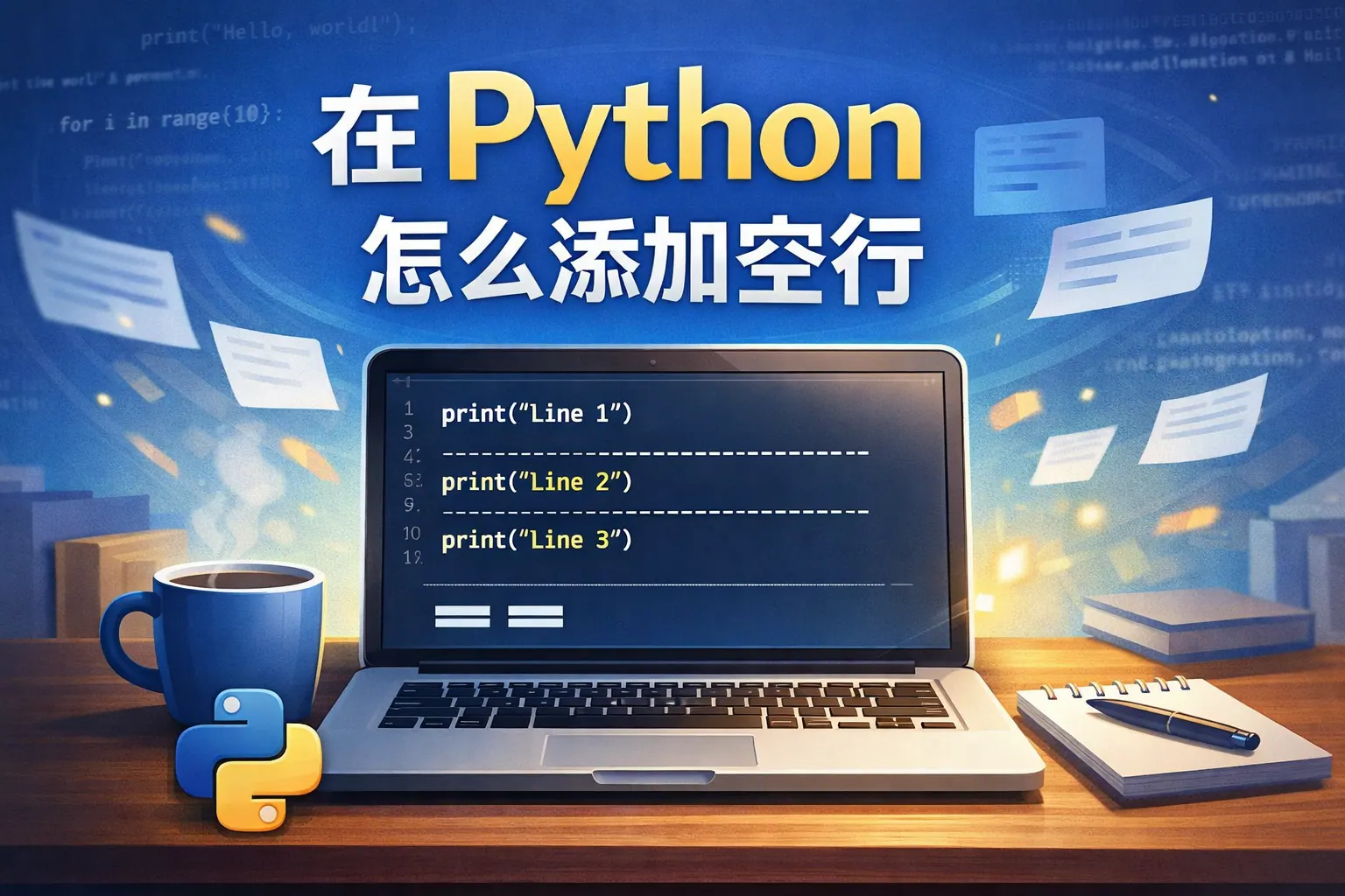 在Python怎么添加空行