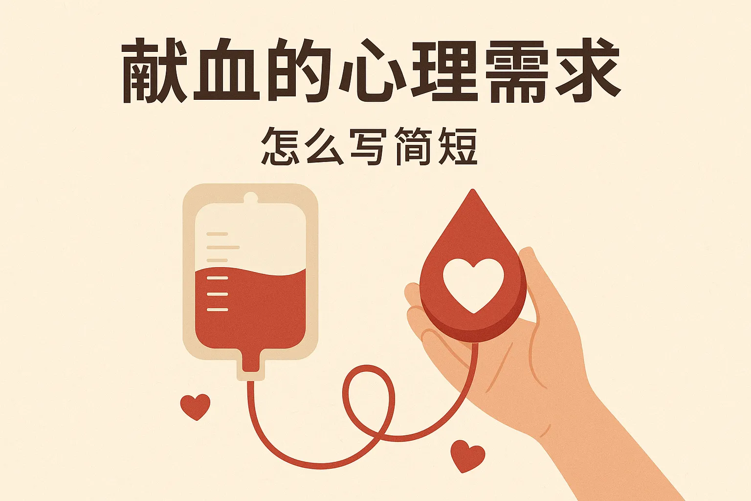 献血心理需求怎么写简短