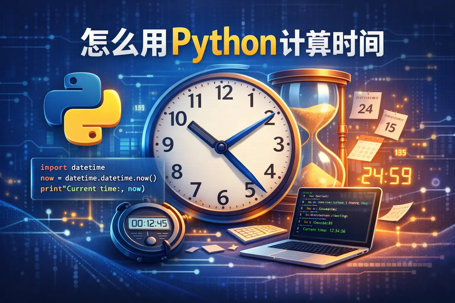 怎么用python计算时间