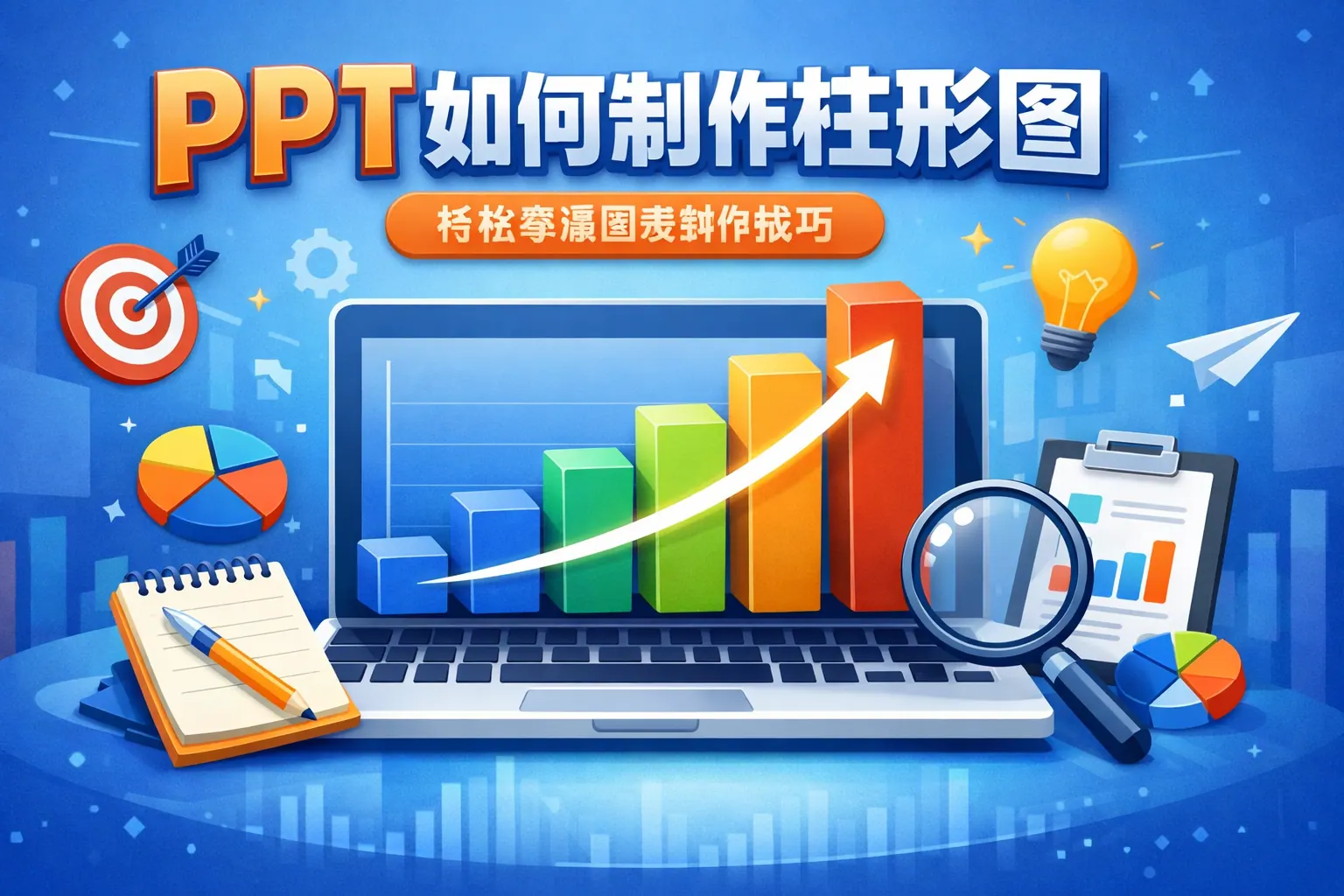 ppt如何制作柱形图