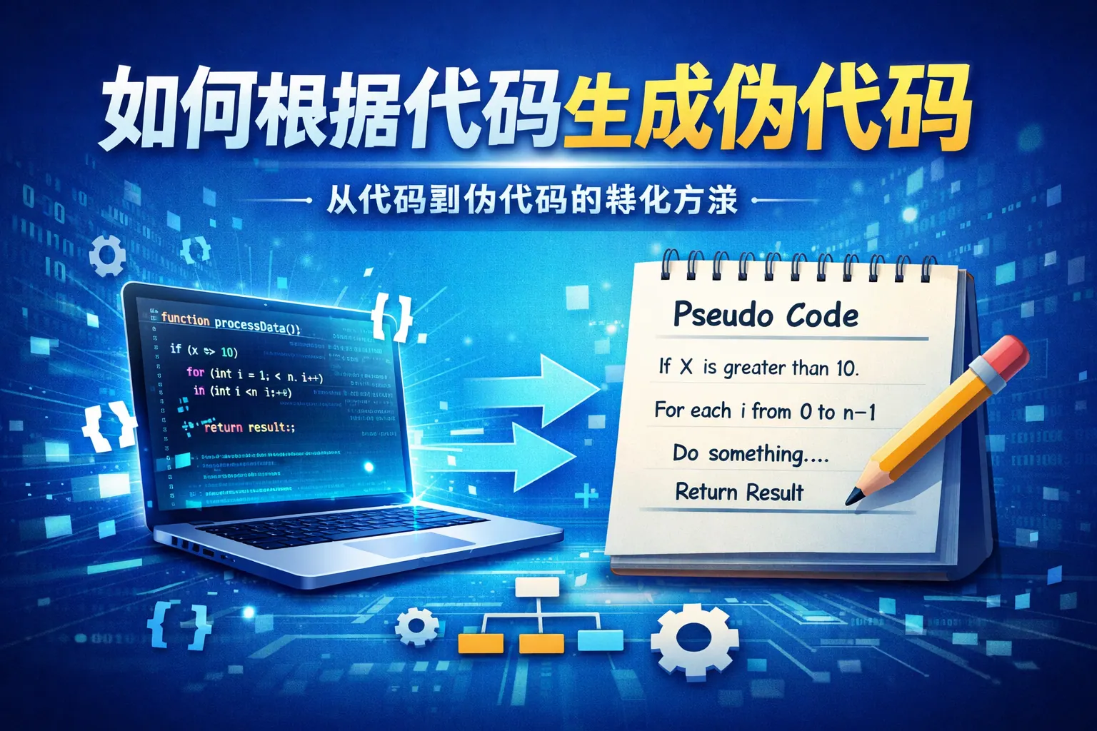 如何根据代码生成伪代码