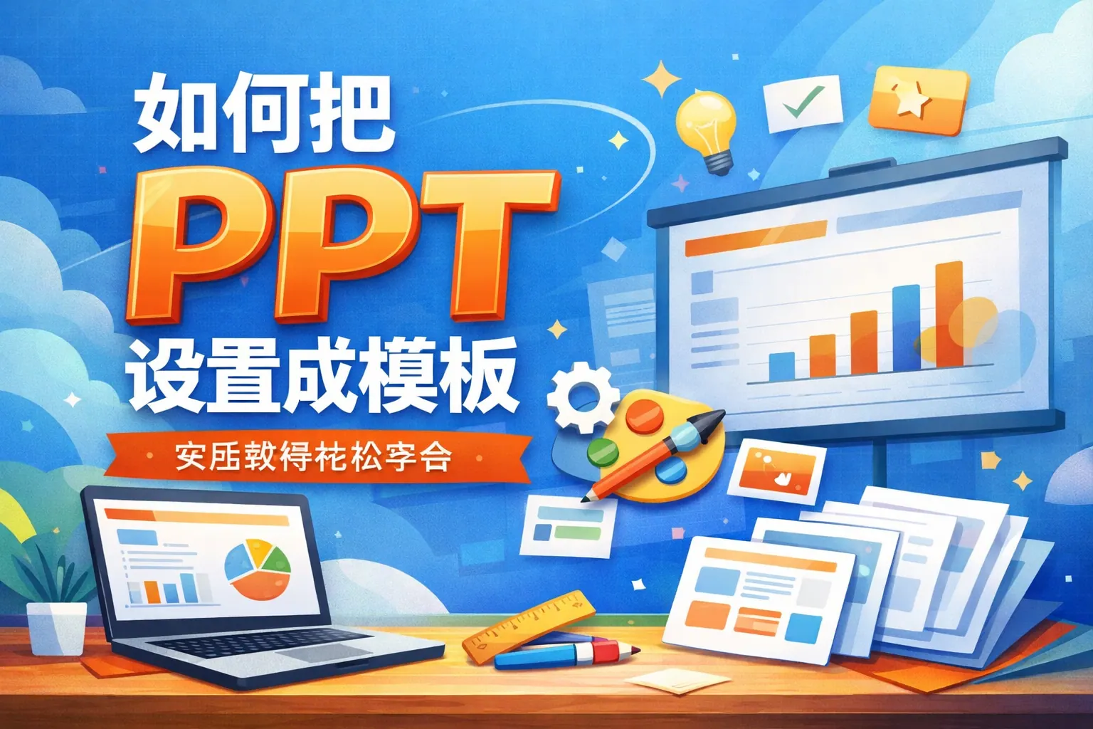 如何把ppt设置成模板