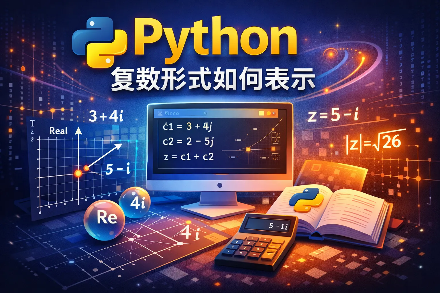 python复数形式如何表示