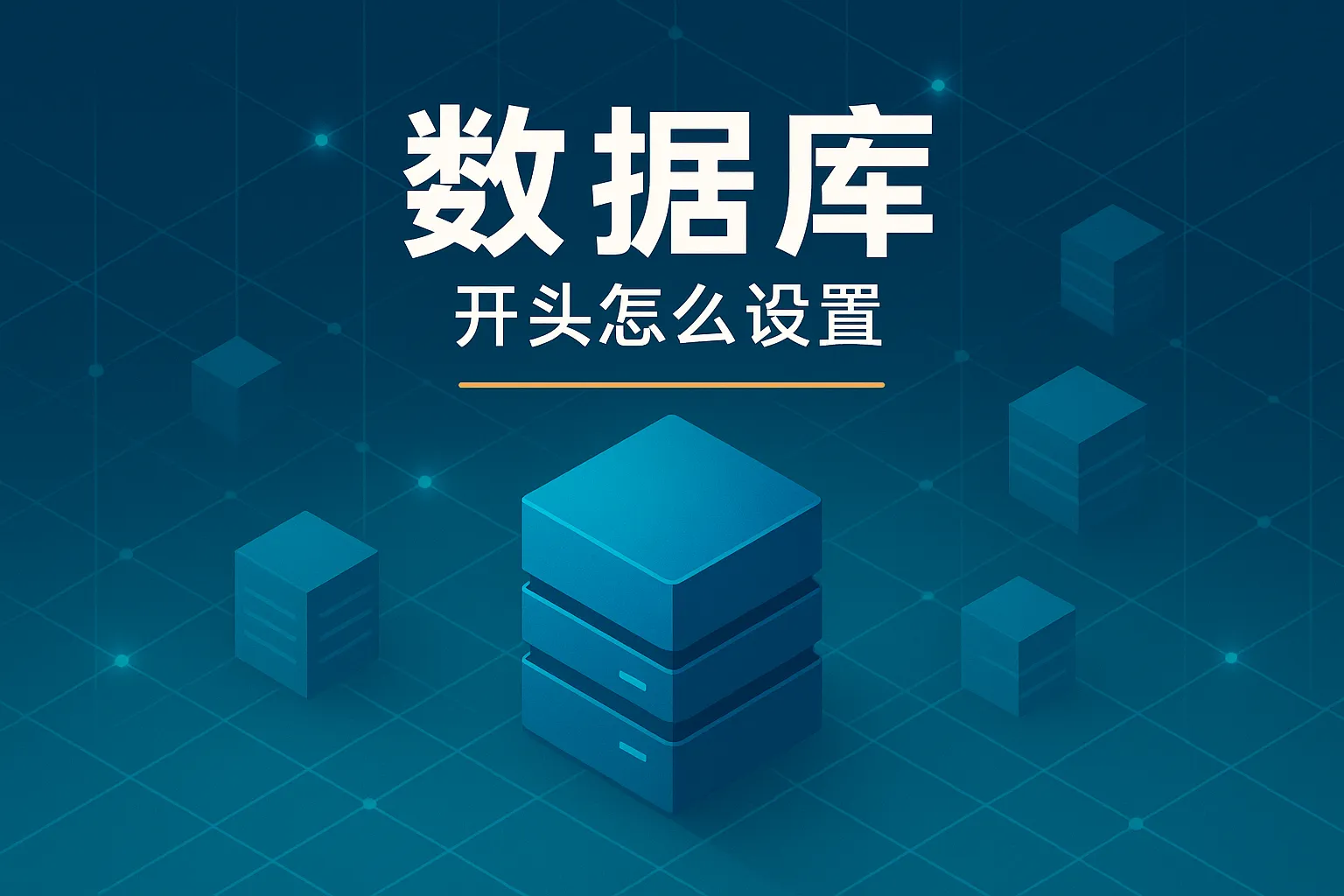数据库开头怎么设置