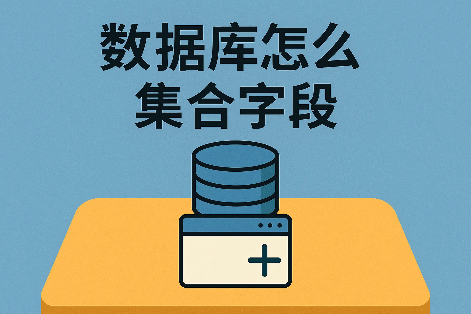 数据库怎么添加集合字段