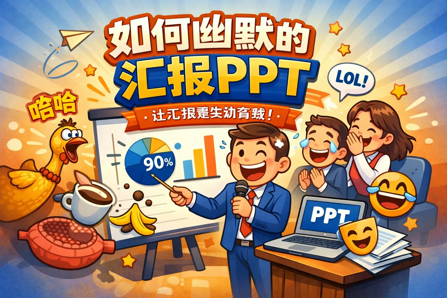 如何幽默的汇报PPT