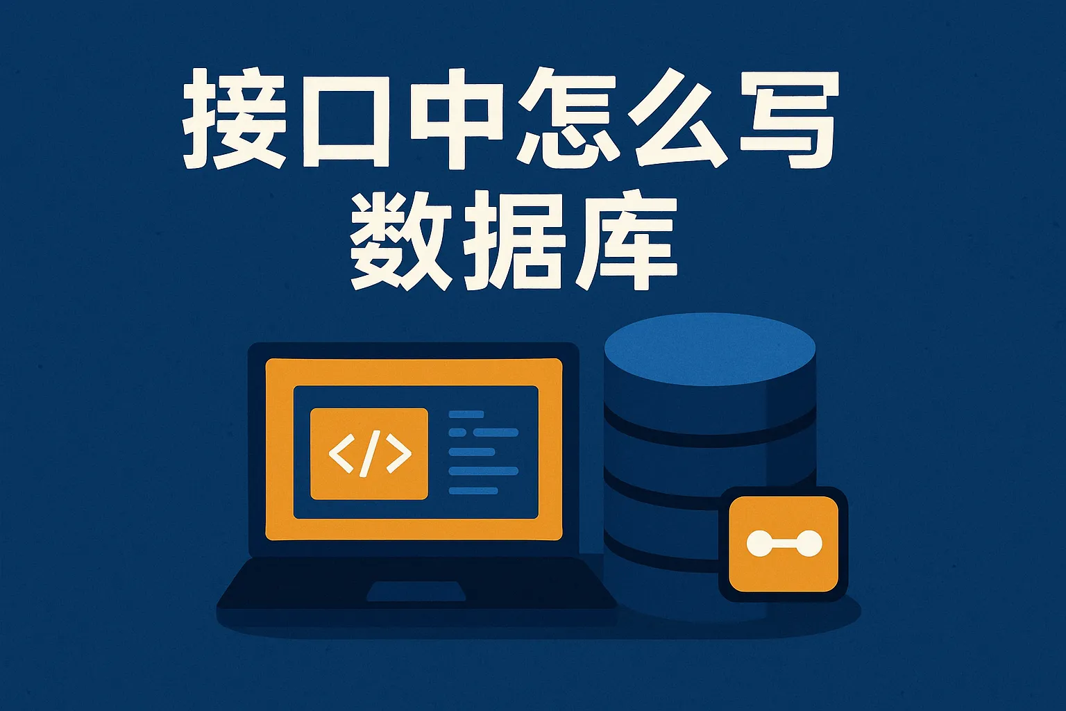 接口中怎么写数据库