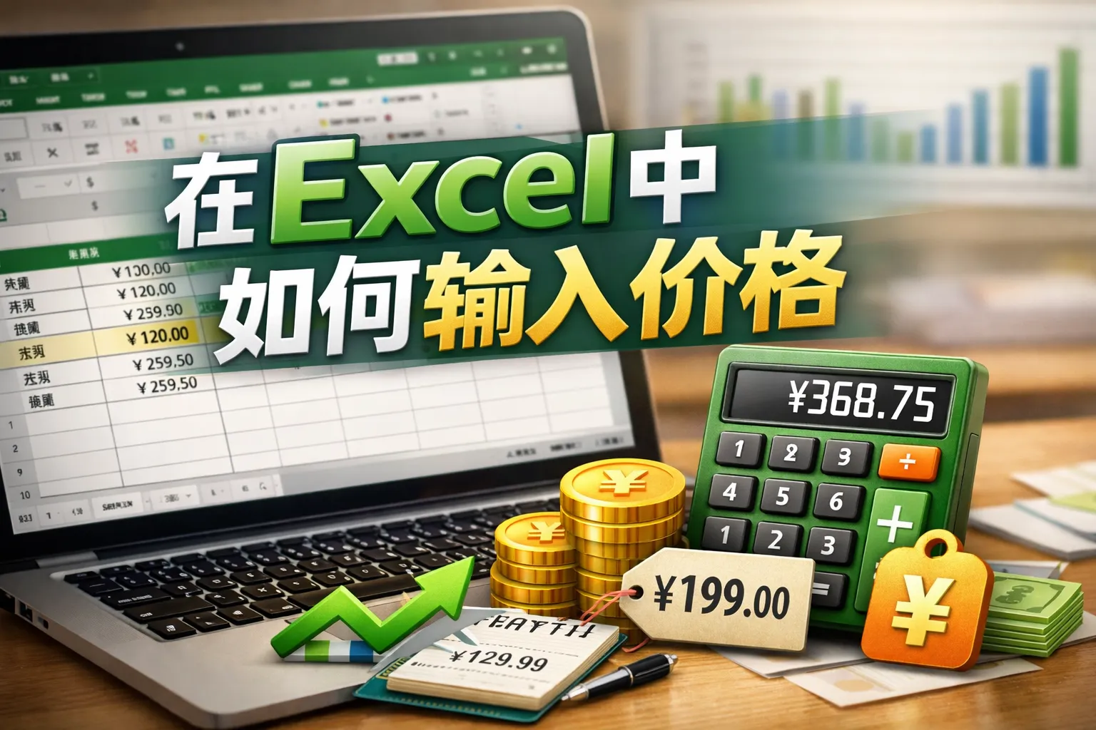 在excel中如何输入价格