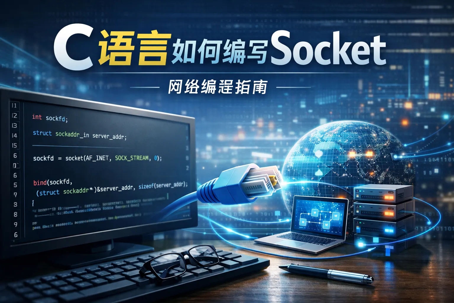 c语言如何编写socket
