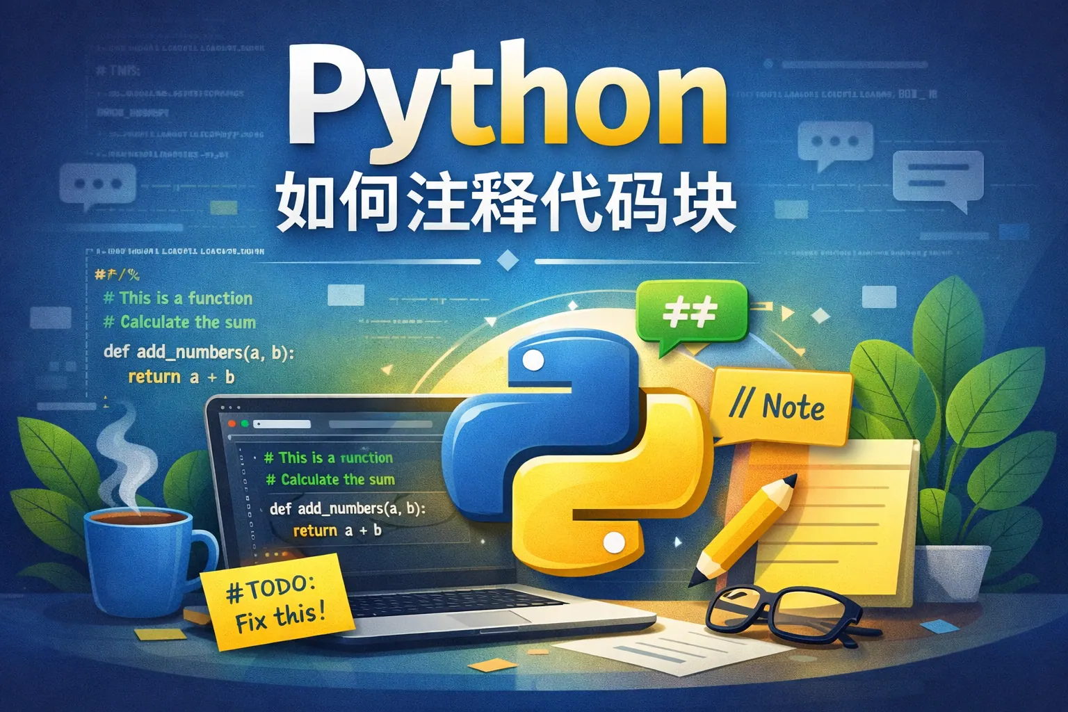 python如何注释代码块