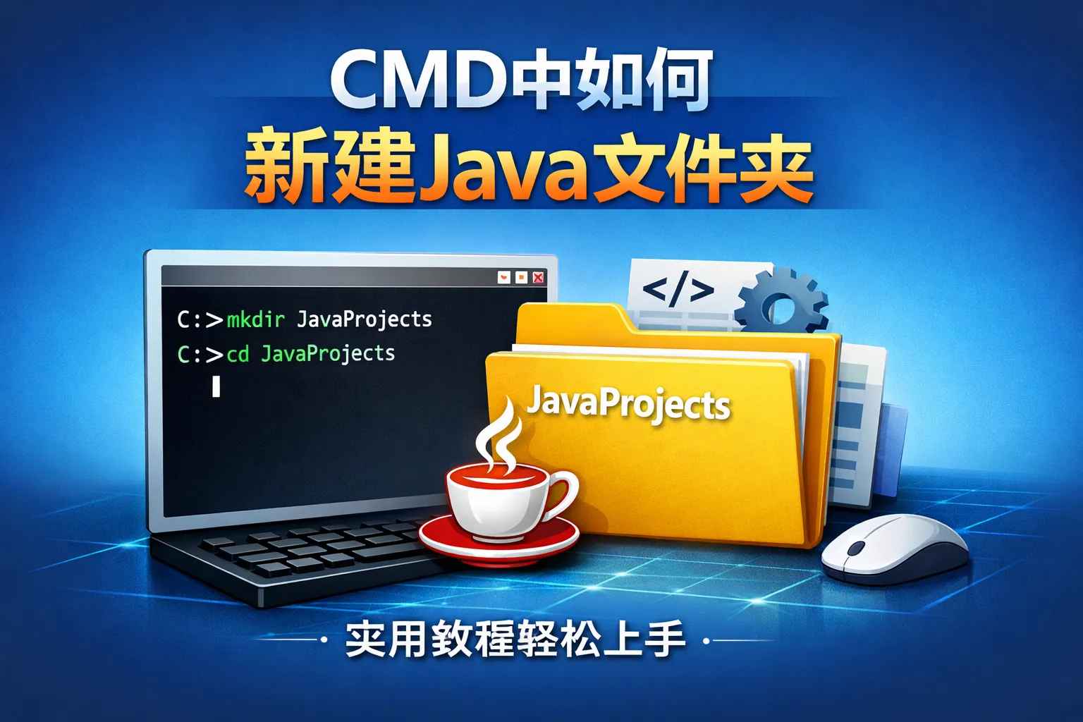 cmd中如何新建java文件夹