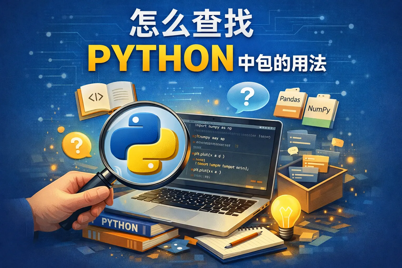 怎么查找PYTHON中包的用法