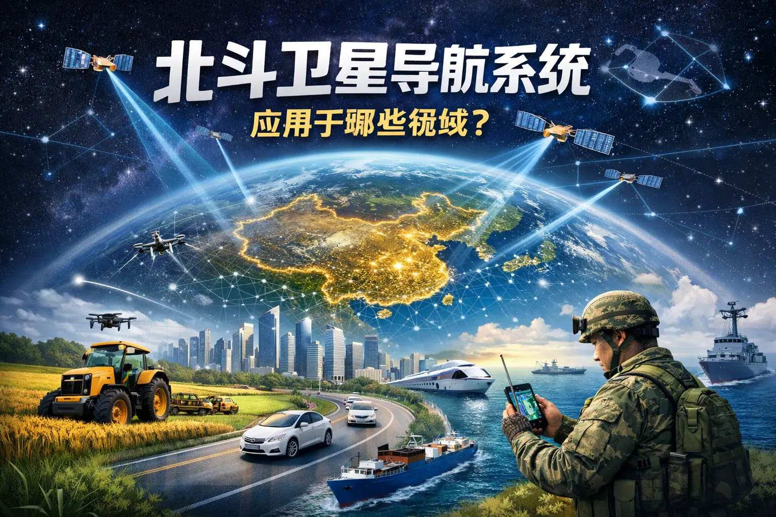 北斗卫星导航系统应用于哪些领域