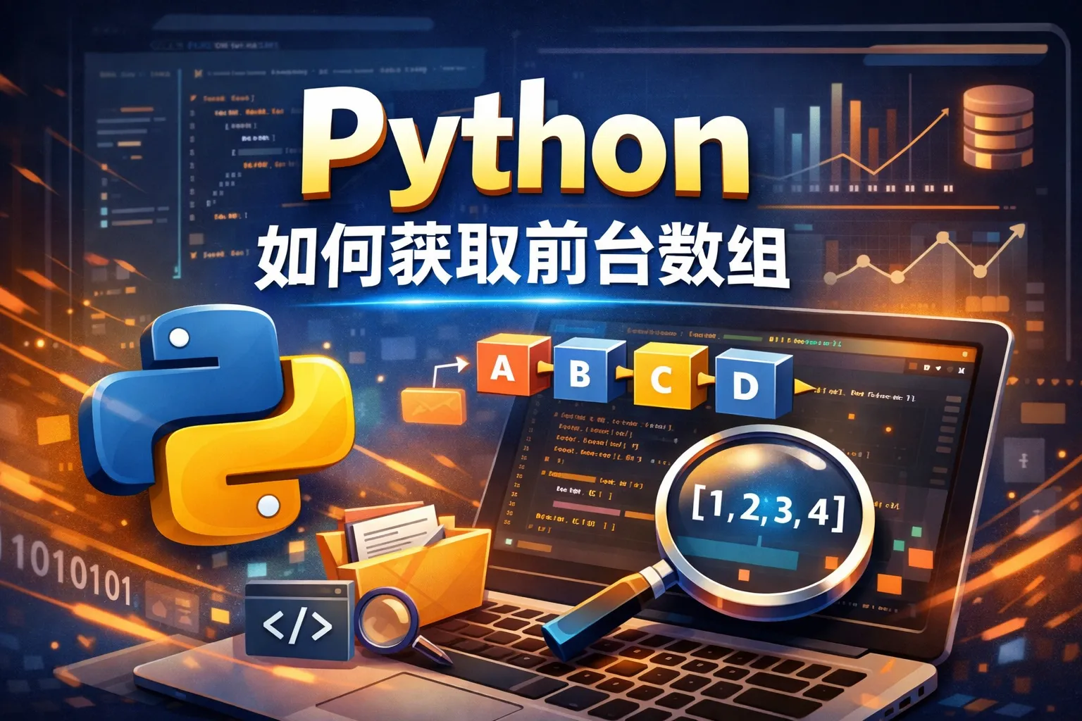 Python如何获取前台数组