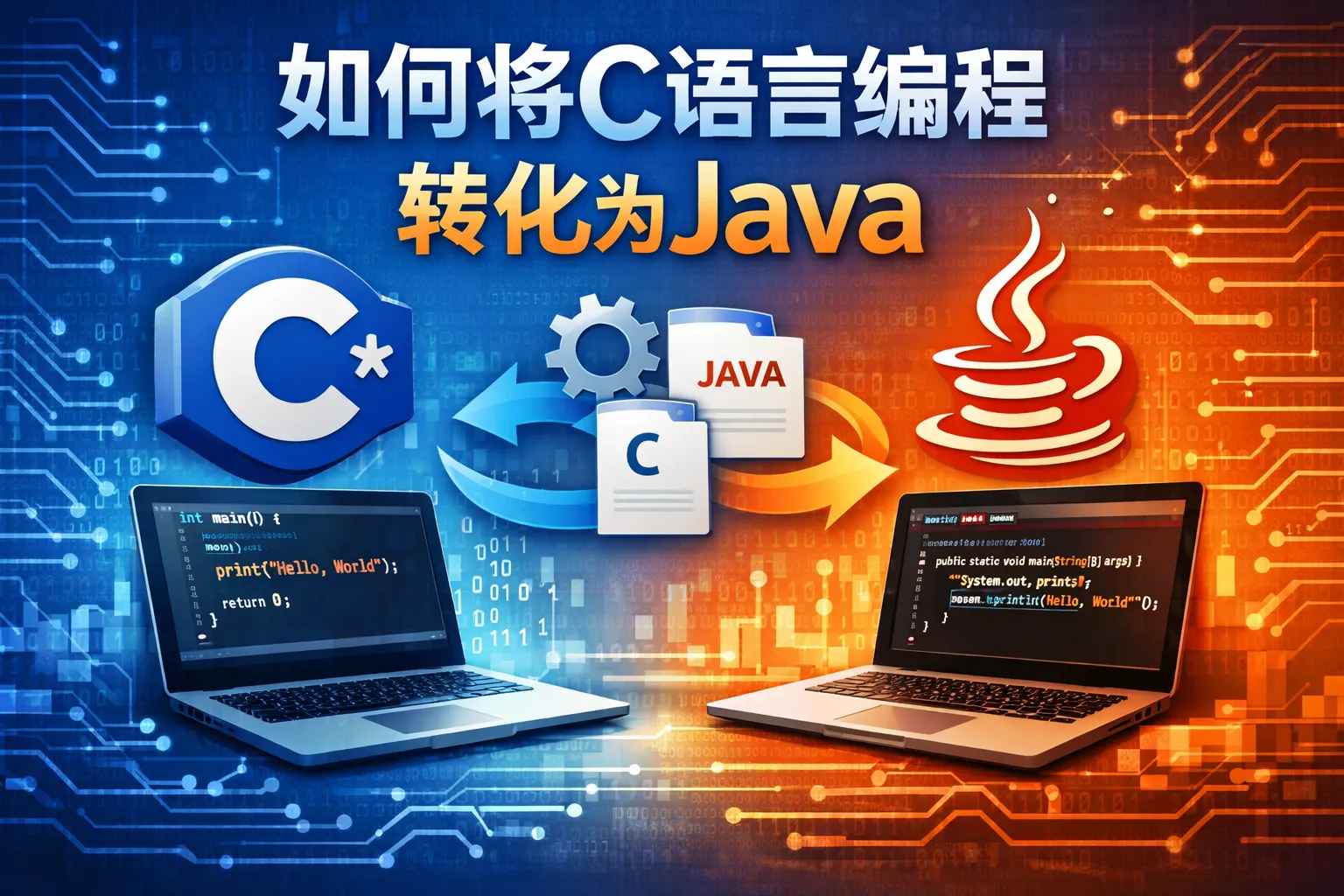 如何将C语言编程转化为Java