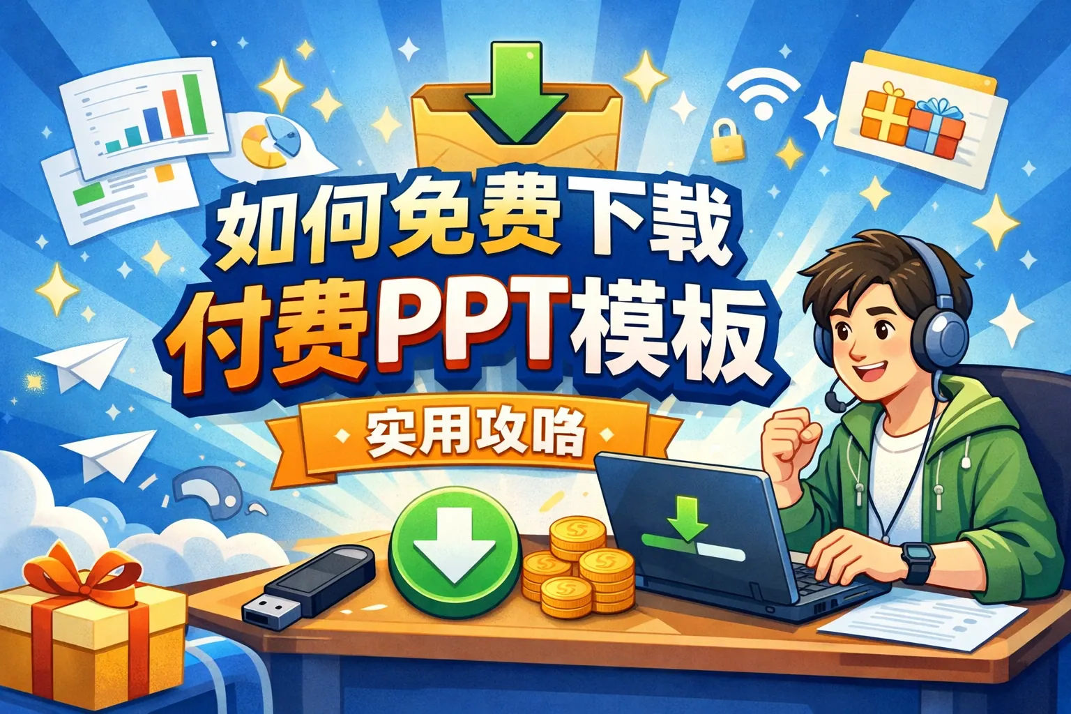 如何免费下载付费ppt模板