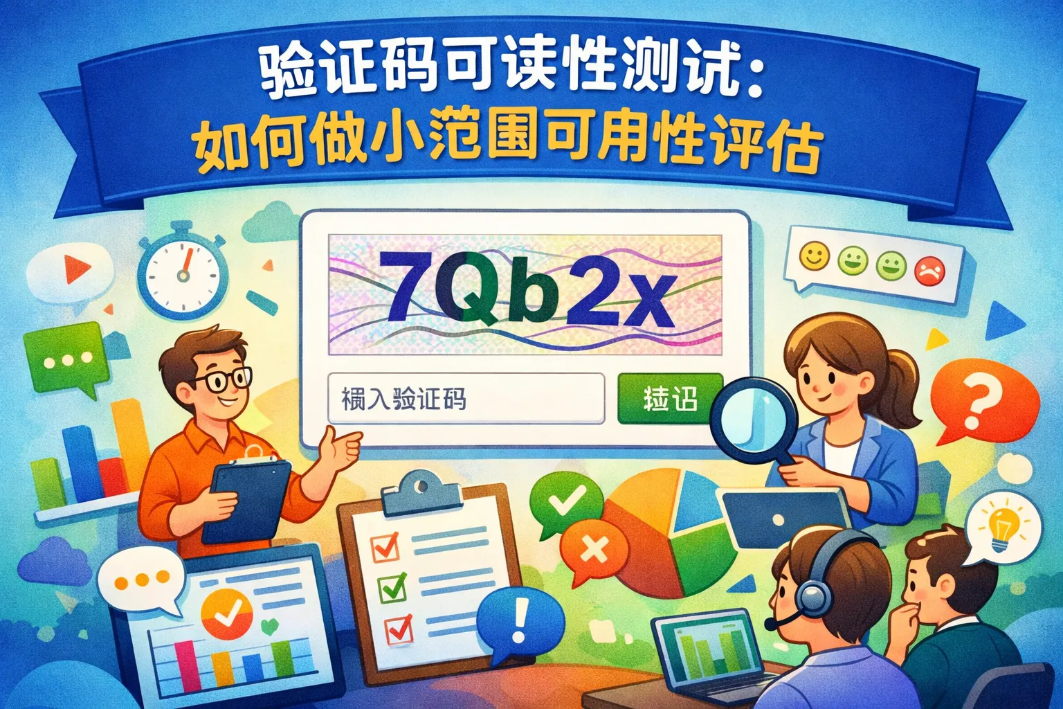 验证码可读性测试:如何做小范围可用性评估