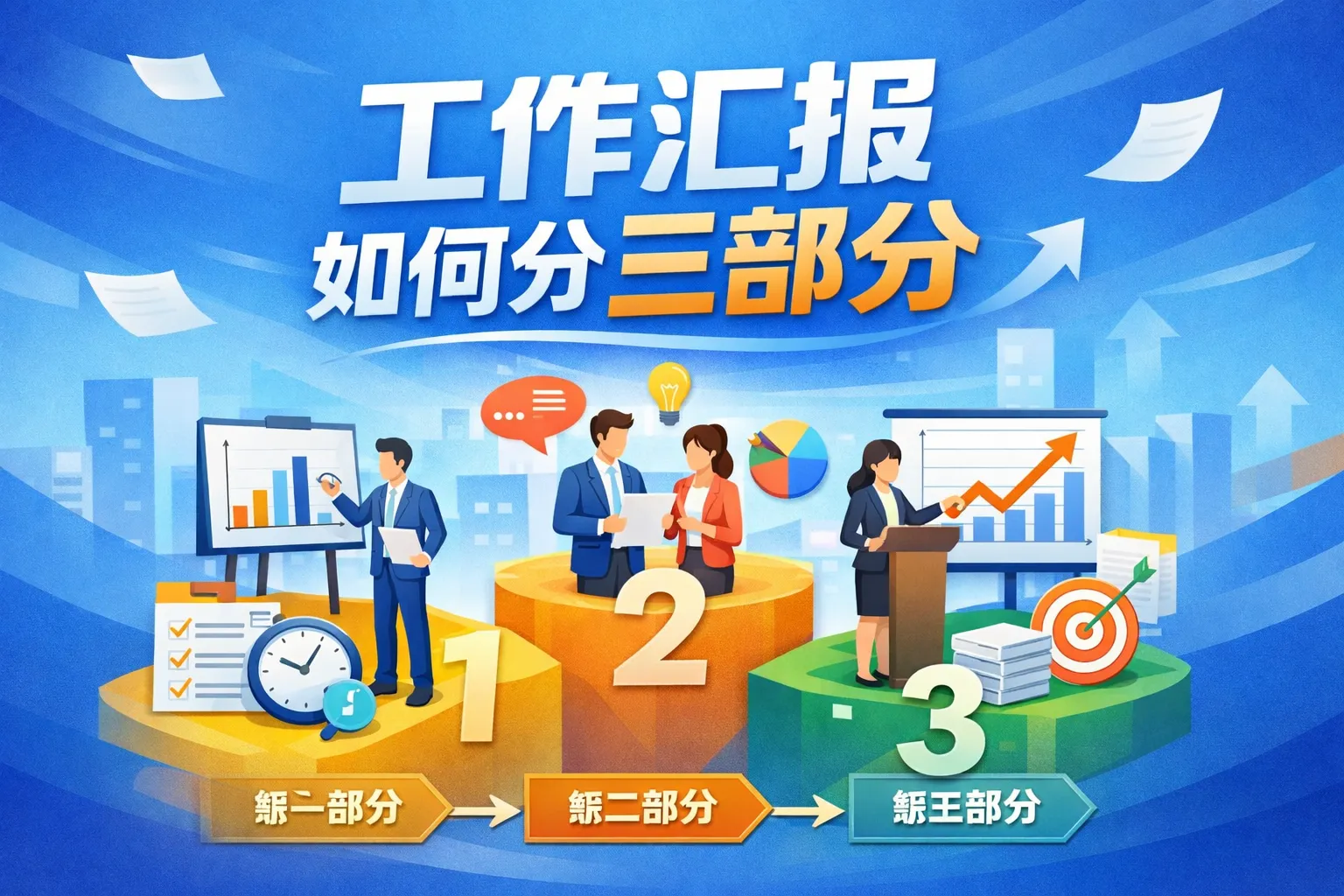 工作汇报如何分三部分