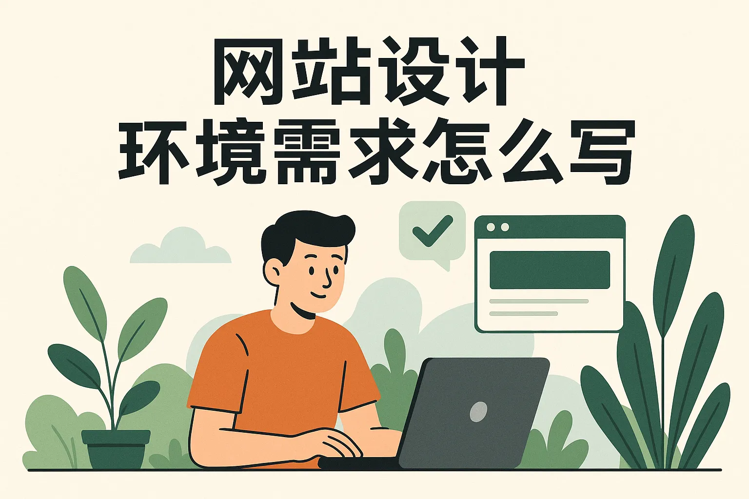 网站设计环境需求怎么写