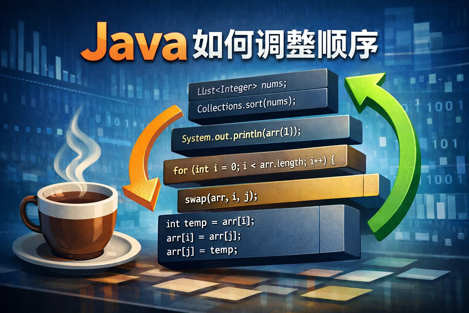 java如何调整顺序