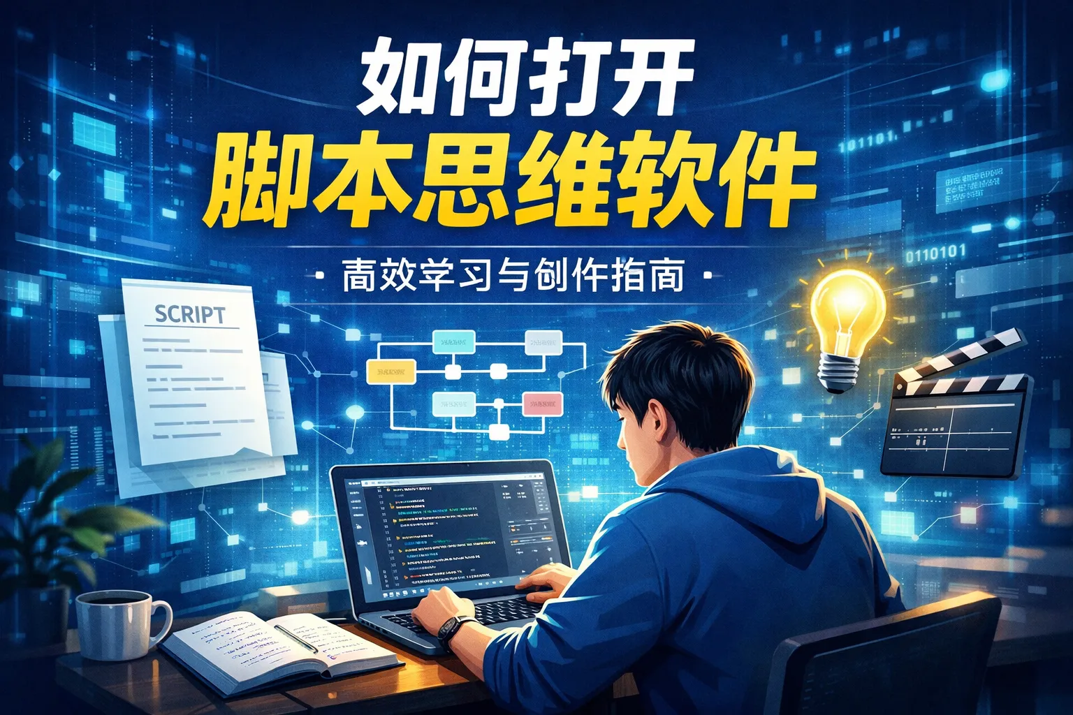 如何打开脚本思维软件