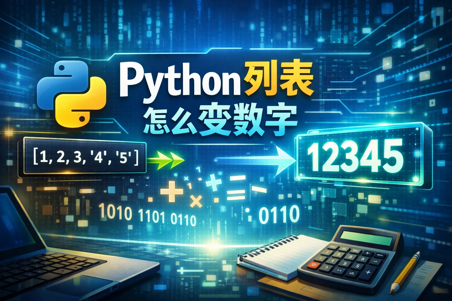 python列表怎么变数字
