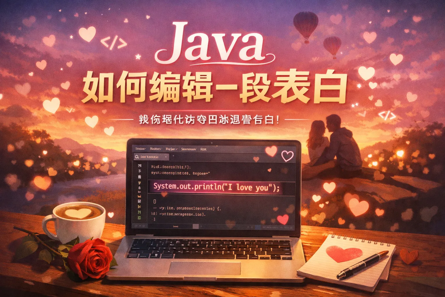java如何编辑一段表白的