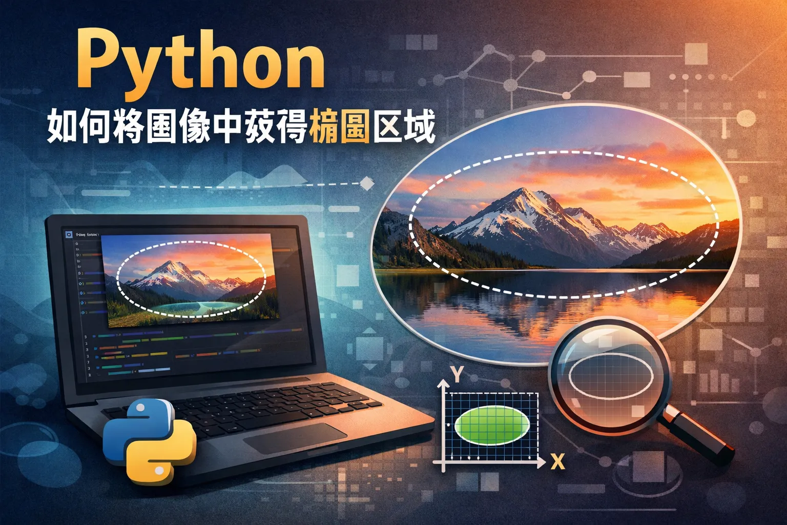 python 如何将图像中获得椭圆区域