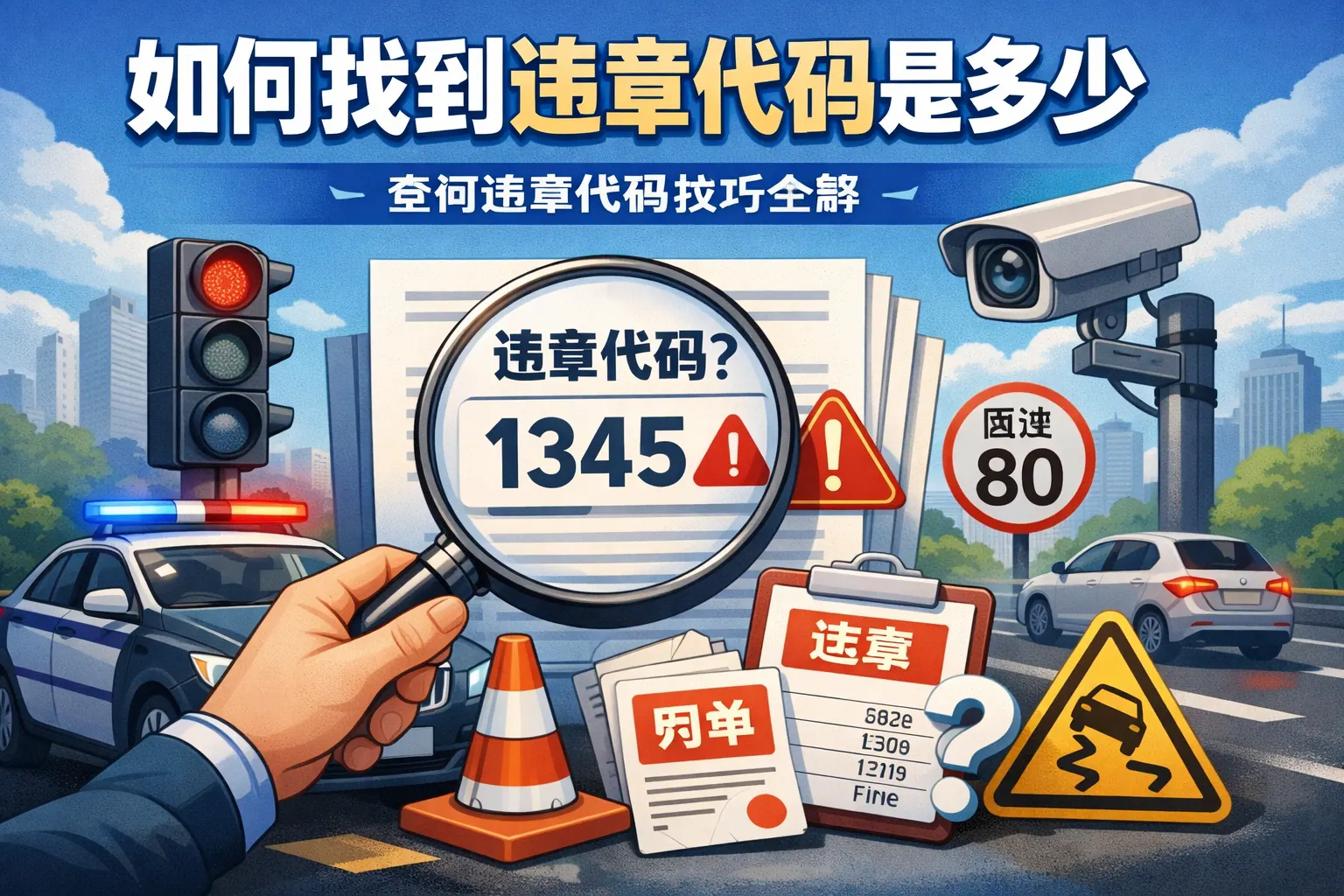 如何找到违章代码是多少
