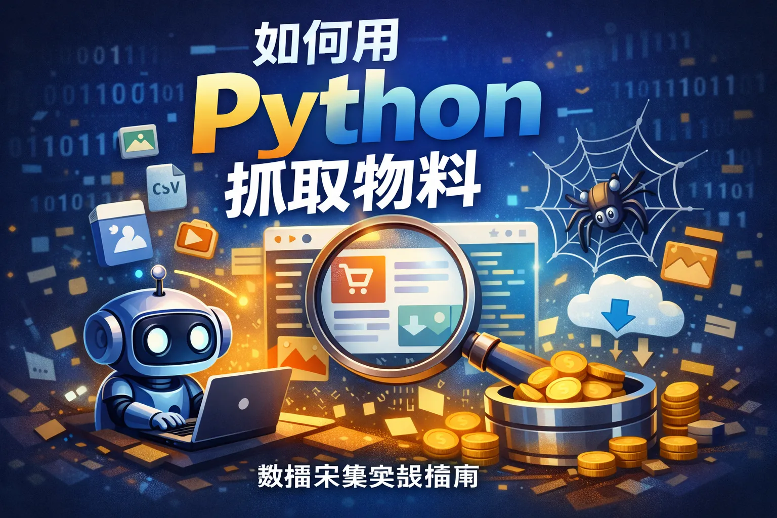如何用python抓取物料